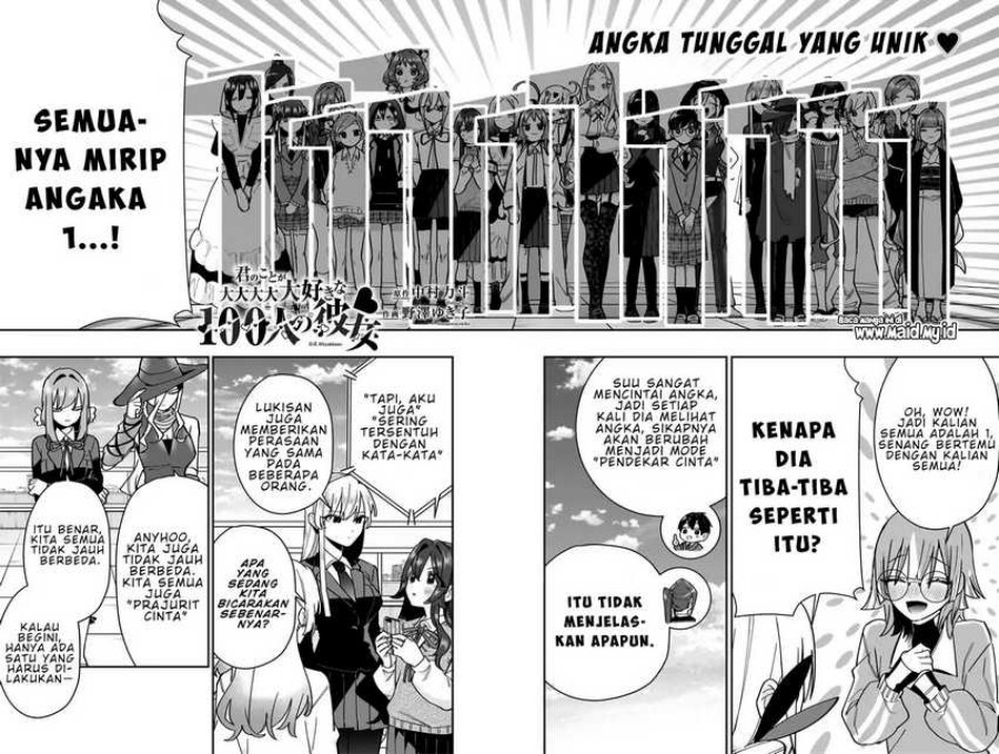 Kimi no Koto ga Dai Dai Dai Dai Daisuki na 100-ri no Kanojo Chapter 124 Bahasa Indonesia